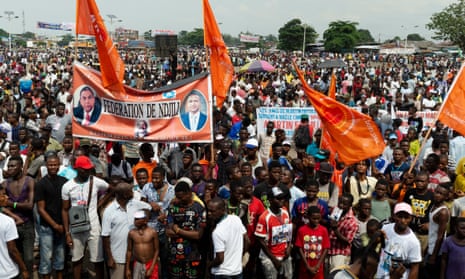 A political rally in the DRC