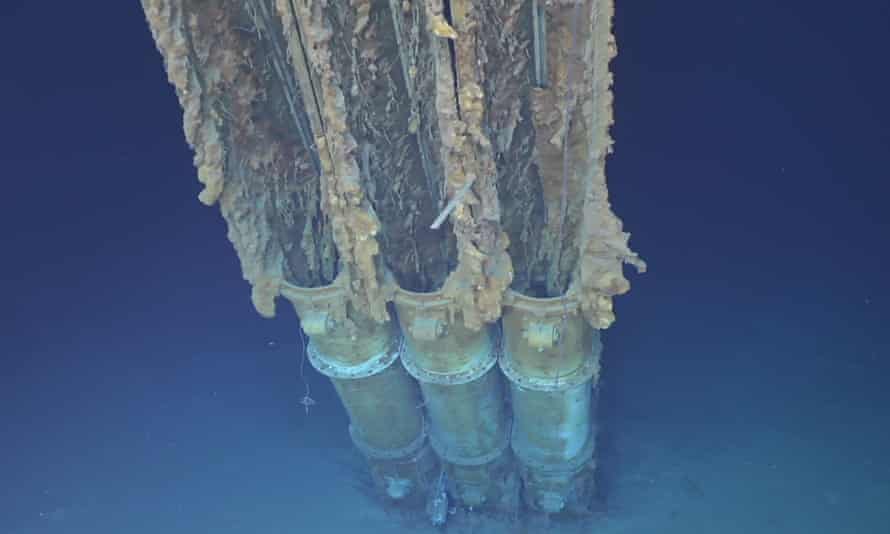 Tubos de torpedos del naufragio Sammy B