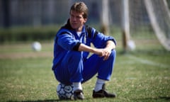 Lothar Matthäus surveys the scene at Inter training in 1990.