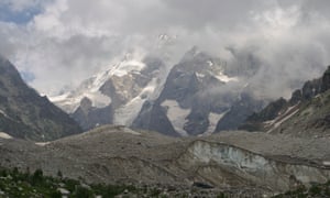 Ushba glacier, above Becho.