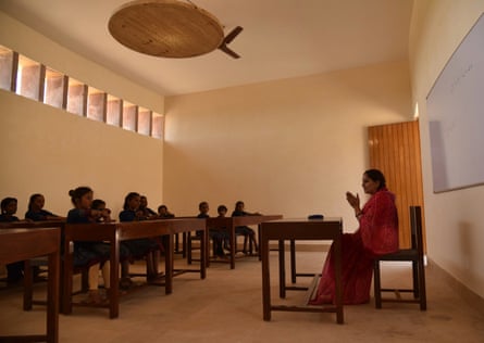 A classroom in the Gyaan Centre, Jaisalmer.