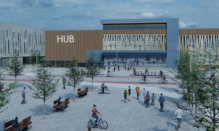 North Lanarkshire council’s design for Cumbernauld’s new town hub.