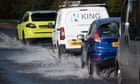 UK weather: heavy rain across England and Wales brings flood threat