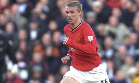 Chadwick playing for Manchester United in 2001.