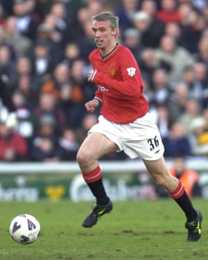 Luke Chadwick, seen here playing for Manchester United at Craven Cottage in 2001.