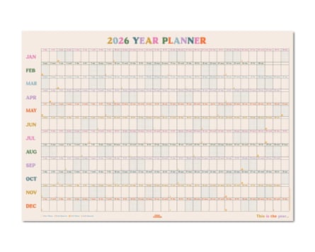 Papersmiths 2026 Wall Planner This Is the Year.