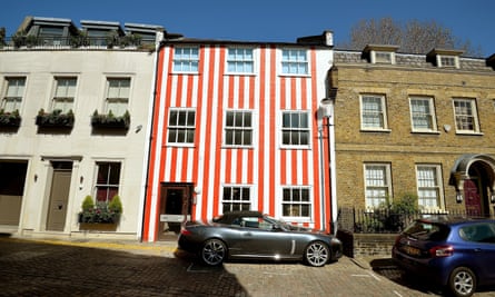 The west-London striped house.