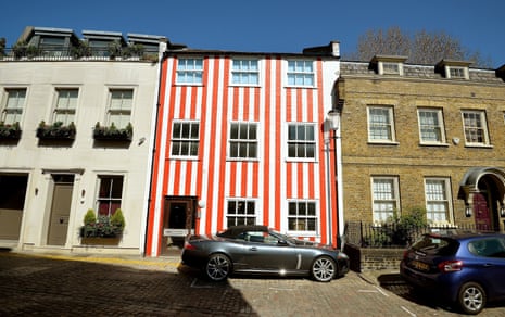 Candy-striped townhouse, London