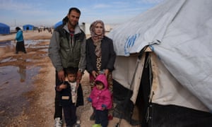 Abd and his family, displaced people from Deir Ezzour in Hasakeh