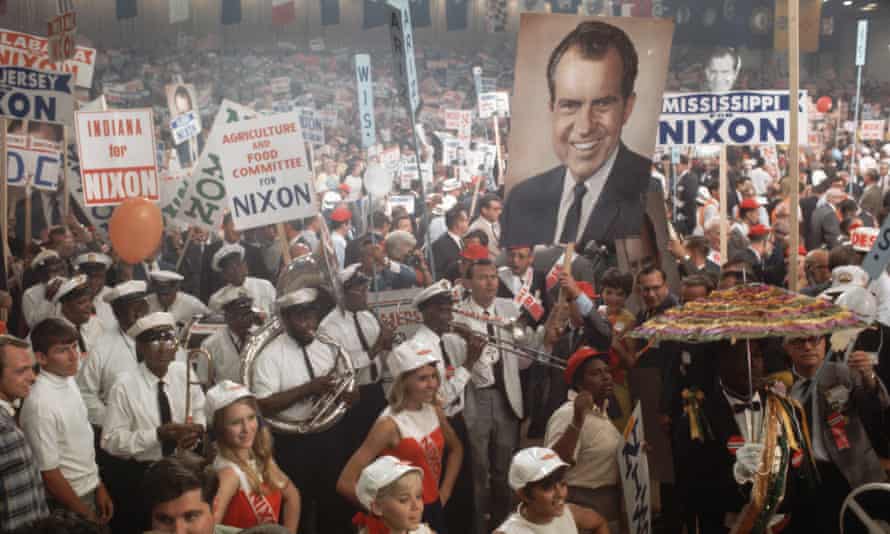 Richard Nixon cemented his popularity by appealing to conservative fears about the changing social order.