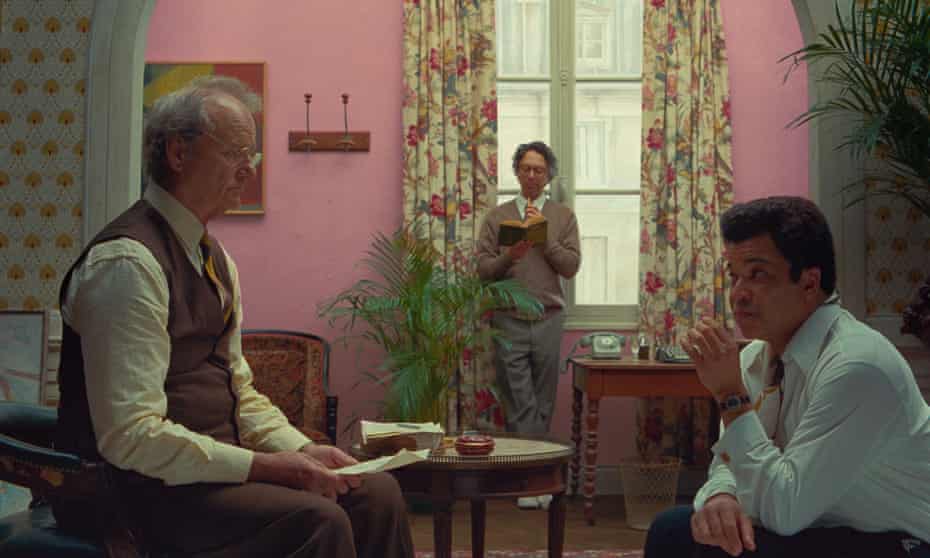 Bill Murray, left, in The French Dispatch, directed by Wes Anderson.