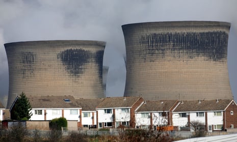 Steam rises from the cooling towers of the Ferrybridge power station on March 13, 2009 in Ferrybridge, Yorkshire, England.
