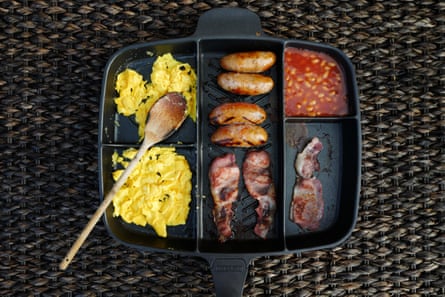 Lidl's new multi section frying pan is perfect for full English