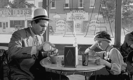 Ryan and Tatum O’Neal as a father-daughter con team in Peter Bogdanovich’s 1973 film Paper Moon, for which Tatum was the youngest ever recipient of a best supporting actress Academy Award.