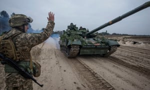 Ukrainian Armed Forces hold military drills in Ukraine. Vladimir Putin has ordered Russian troops into Russian-controlled areas of eastern Ukraine. Follow the latest news.