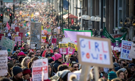 The Women’s March in London on 21 Jan 2017