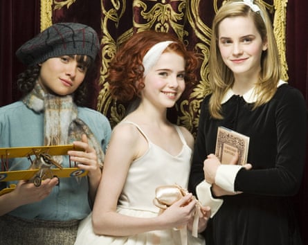 Left to right: Yasmin Paige as Petrova, Lucy Boynton as Posy and Emma Watson as Pauline in the 2007 television version of Ballet Shoes.
