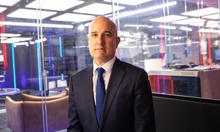 Angelos Frangopoulos in the GB news studios.