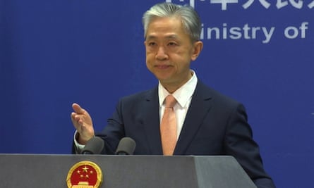 China’s Wang Wenbin pictured in May 2022