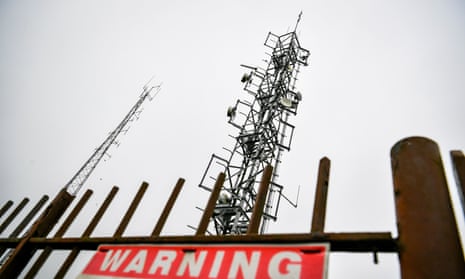 A UK telecoms mast