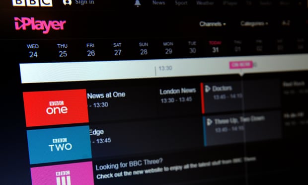 BBC iPlayer is seen on an laptop screen
