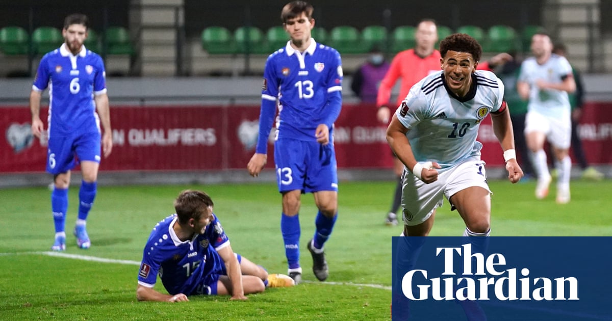 Che Adams seals victory in Moldova as Scotland confirm play-off place