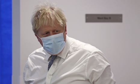 Boris Johnson on a visit to a hospital in Buckinghamshire