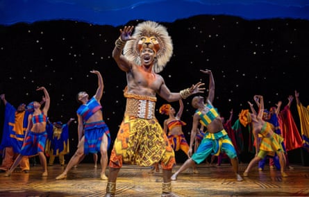Aphiwe Nyezi as Simba in the Lion King