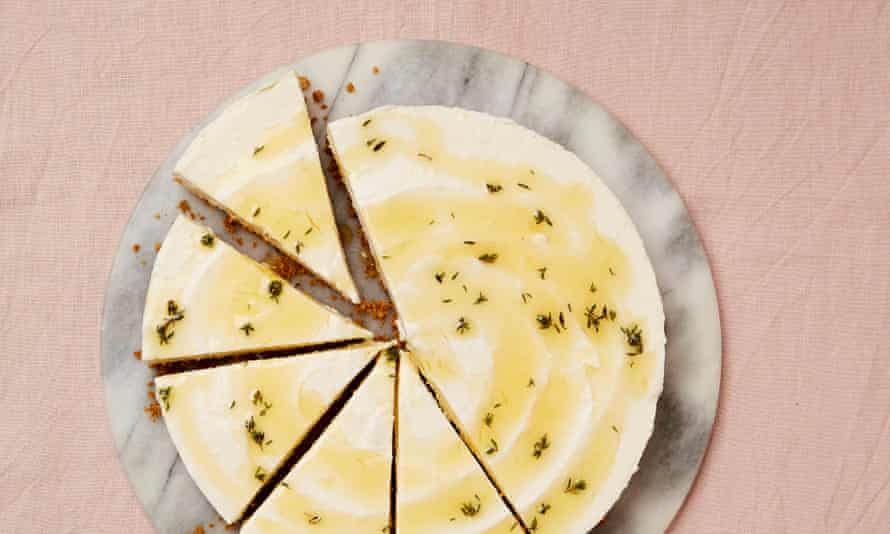 Yotam Ottolenghi’s set cheesecake.