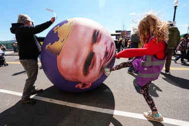Washington, DCDemonstrators take out their frustrations on an effigy of White House deputy chief of staff Stephen Miller.