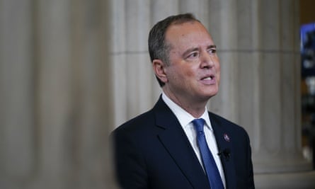 Adam Schiff speaks to members of the media after final hearing of the January 6 panel.