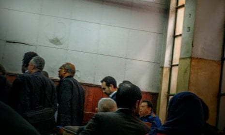 Ahmed Naji in court in Cairo, Egypt