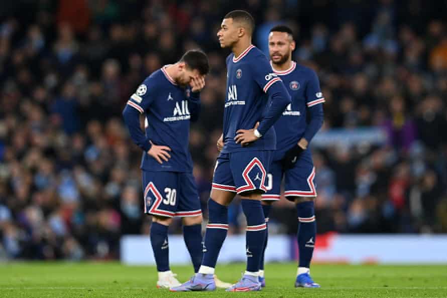 Lionel Messi, Kylian Mbappé and Neymar.