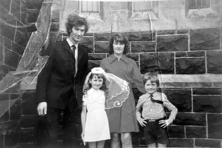 Author Martin Doyle with his parents at his sister’s first holy communion in 1973