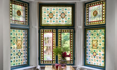 Window on the world: the view from the kitchen in the Merano apartment.