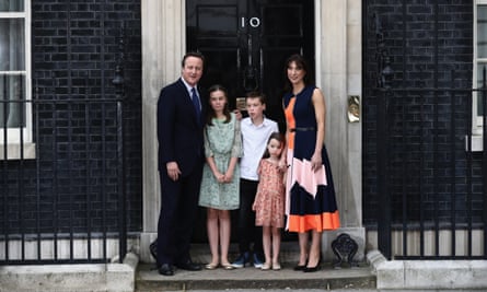 David Cameron and family … Preparing to move out.