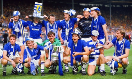 Neville Southall as part of the team that won the FA Cup in 1984