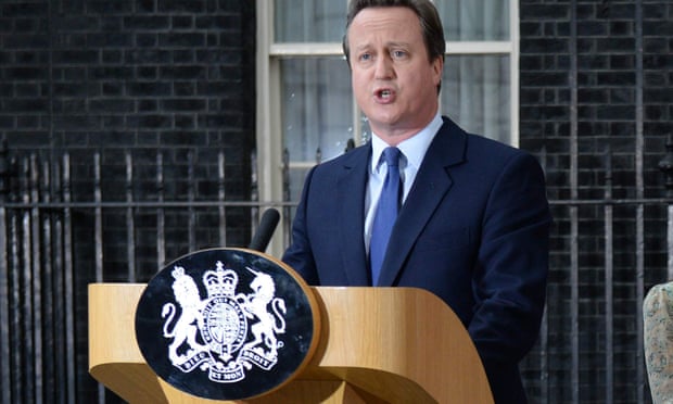 David Cameron on the day he left Downing Street. 