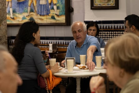 Customers at Horchatería De Santa Catalina in Valencia.