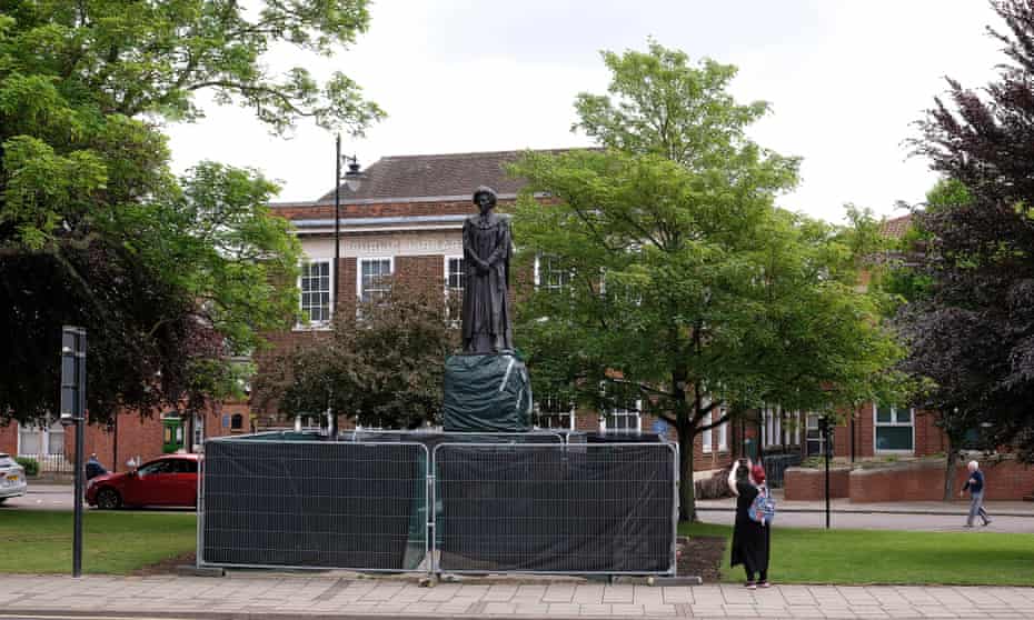 ‘A statue that has to be hoisted up and shielded from the public’s touch is the ultimate example of how far removed monuments are from the communities they claim to be for.’