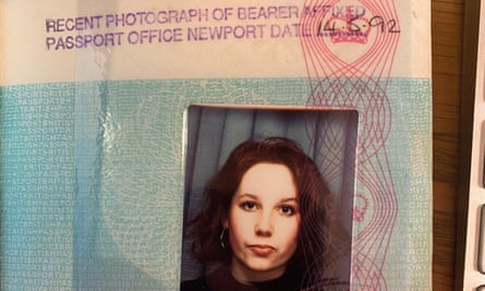 Viv Groskop’s passport photo from the 1990s