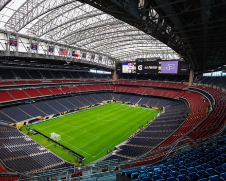 A general interior view of NRG Stadium, host venue for the FIFA World Cup 2026 during the United States Training Session and Press Conference at NRG Stadium on July 5, 2025 in Houston, Texas.