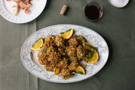 Cuttlefish and pistachio polpette inspired by a Sicilian recipe.