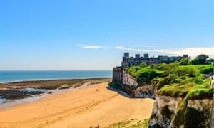 Kingsgate castle, and beach
