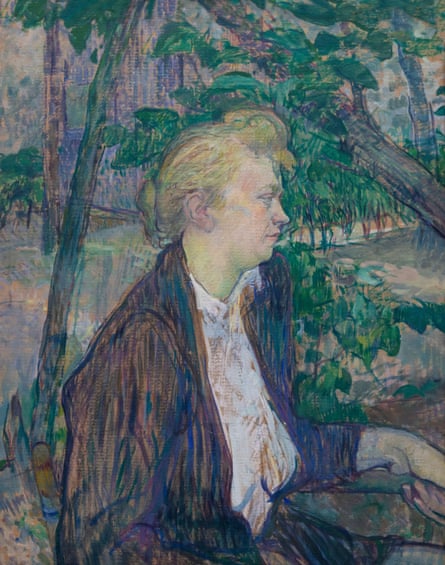 Woman Seated in a Garden, Henri de Toulouse-Lautrec, 1891.