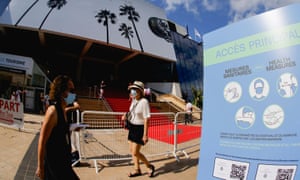 Covid-19 precautions at the Cannes film festival.