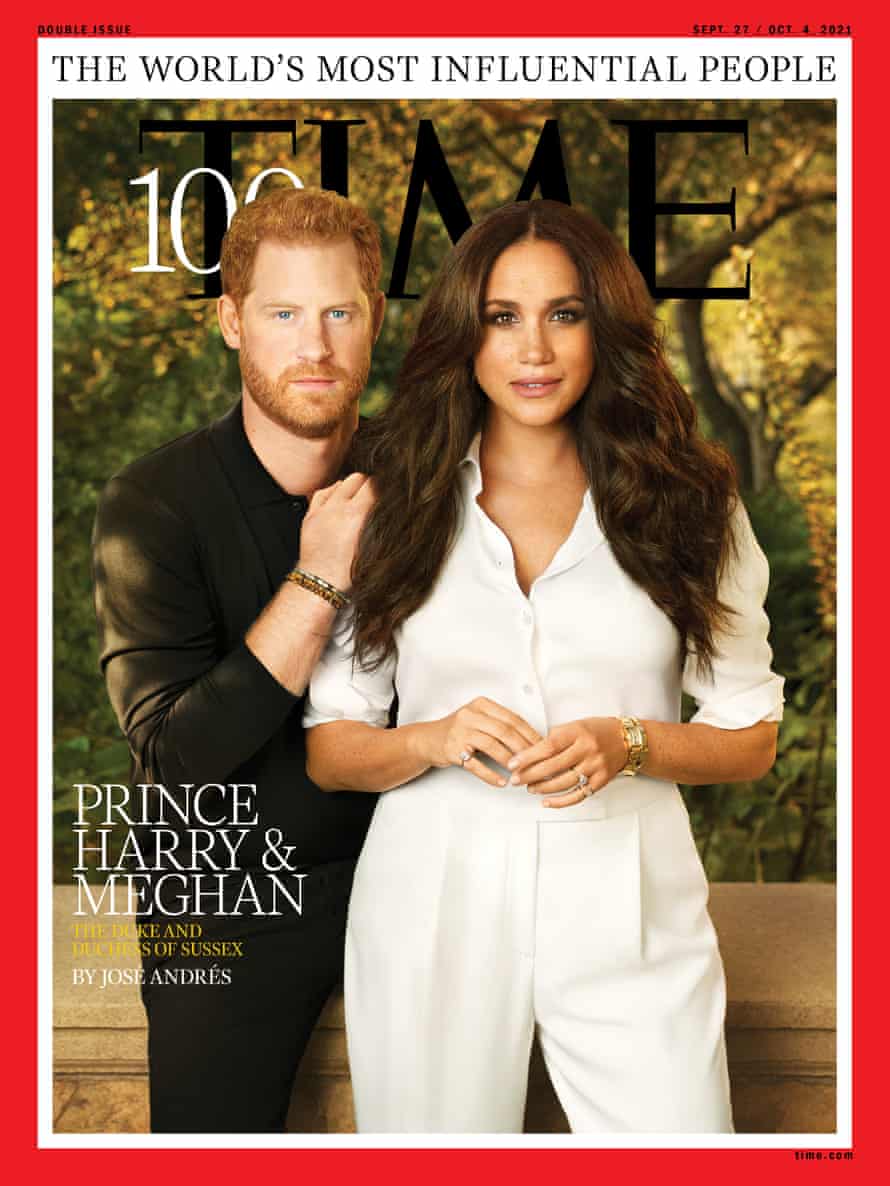 TIME magazine cover featuring Harry and Meghan