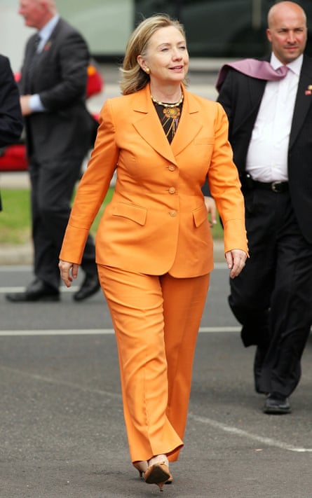 ‘A tough little termagant in a pantsuit’ … making a visit to Australia as US secretary of state in 2010.