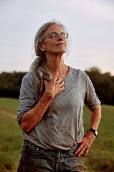 Mann tends her 45-acre farm while keeping up with her art.