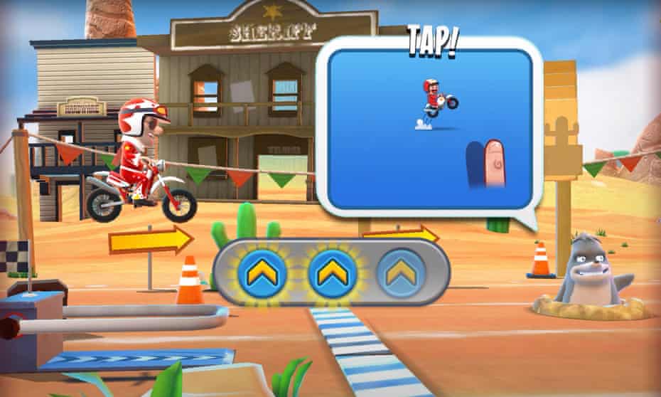 The game Joe Danger in a screenshot